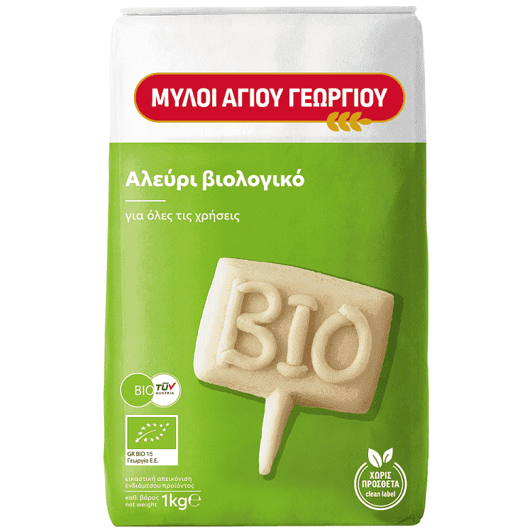 Μύλοι Αγ. ΓεωργίουΑλεύρι Βιολογικό Γ.Ο.Χ. 1kg