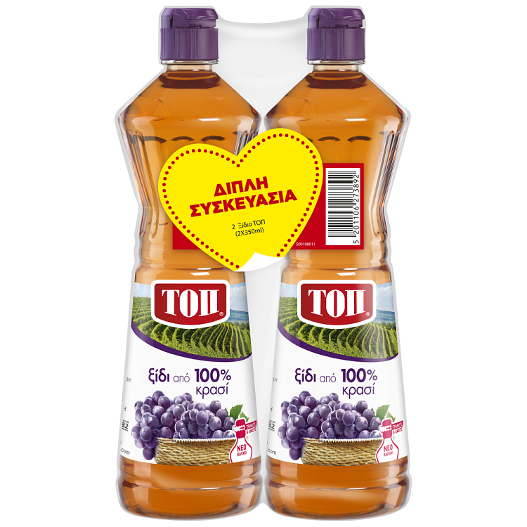 Τοπ Ξίδι Κόκκινο Πλαστικό Φιάλη 2x350ml