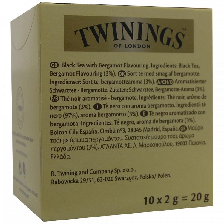 Twinings Τσάι Earl Grey 10x2gr