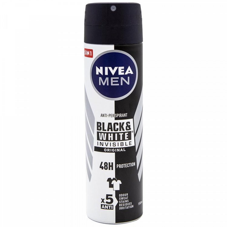 Nivea Men Black & White Power Invisible Spray 150ml
