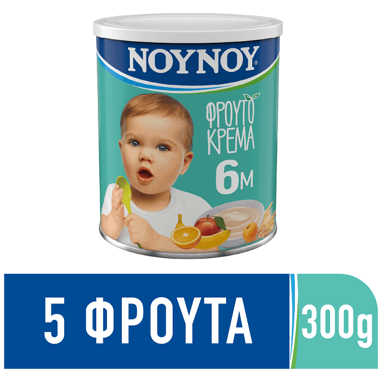 ΝΟΥΝΟΥ Φρουτόκρεμα 5 Φρούτα 300gr