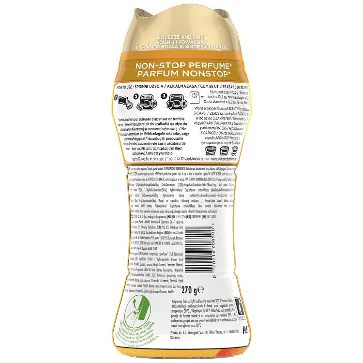 Lenor Beads Gold Orchid Ενισχυμένο Άρωμα 270gr