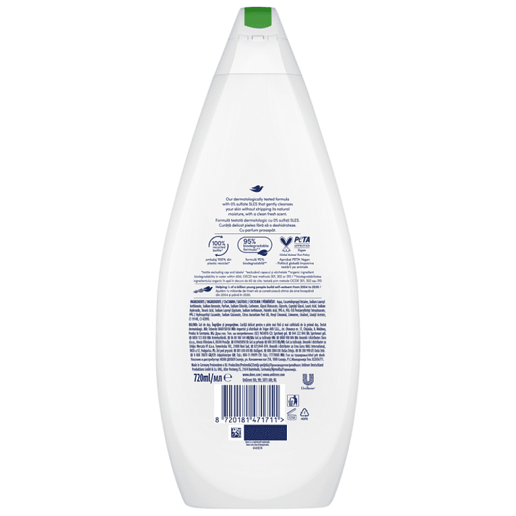 Dove Αφρόλουτρο Fresh Care 720ml