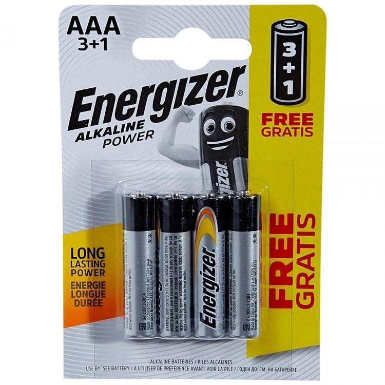 Energizer Power Αλκαλικές Μπαταρίες ΑΑΑ 3+1 Δώρο