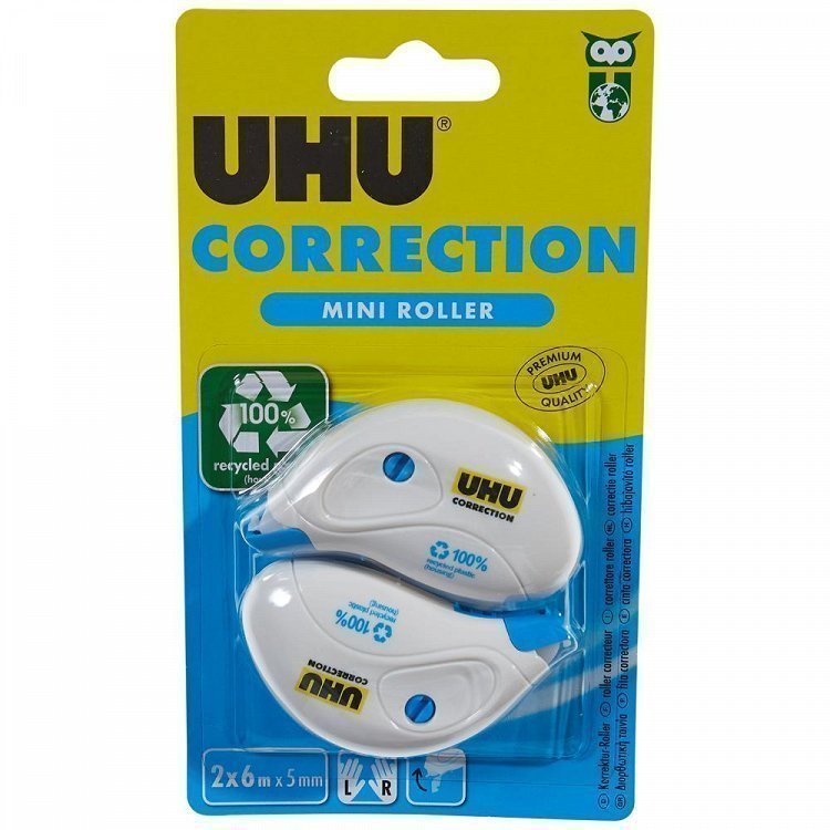 UHU Correction Roller Mini Blister 2τεμ
