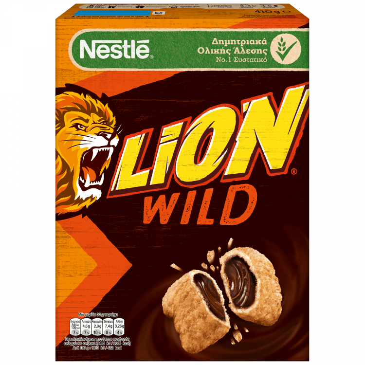 Nestle Lion Wild Δημητριακά 410gr