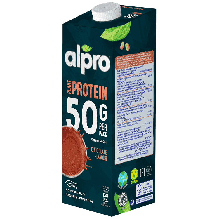 Alpro Ρόφημα Σόγιας Με Σοκολάτα Υψηλή Πρωτεΐνη 1lt