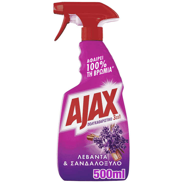 Ajax Υγρό Πολυκαθαριστικό Αντλία 3 σε 1 Relaxing 500ml