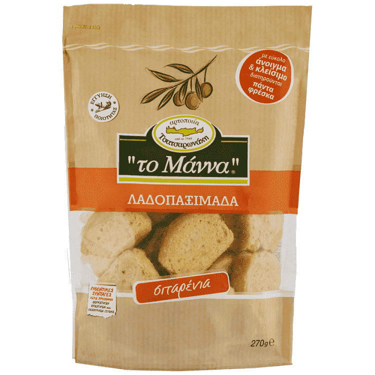 Το Μαννα Λαδοπαξίμαδα Σταρένια 270gr