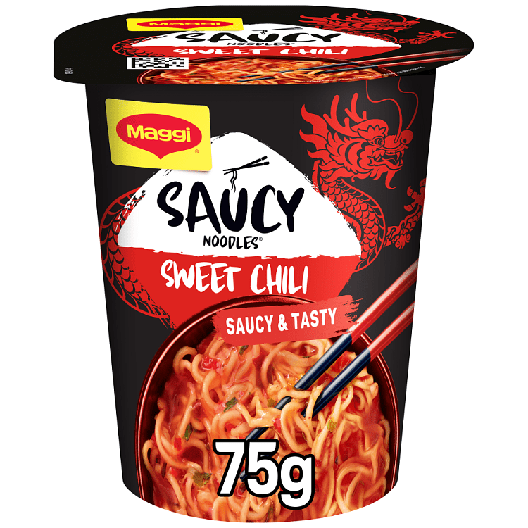 Maggi Noodles Saucy Cup Sweet Chili 75gr