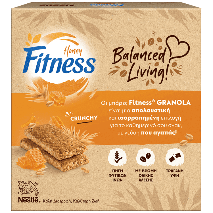 Fitness Granola Bar Honey 5x38gr