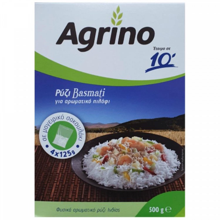 Agrino Ρύζι Basmati 10' Σακουλάκι 500gr