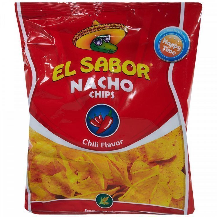 El Sabor Nacho Chips Chilli 100gr