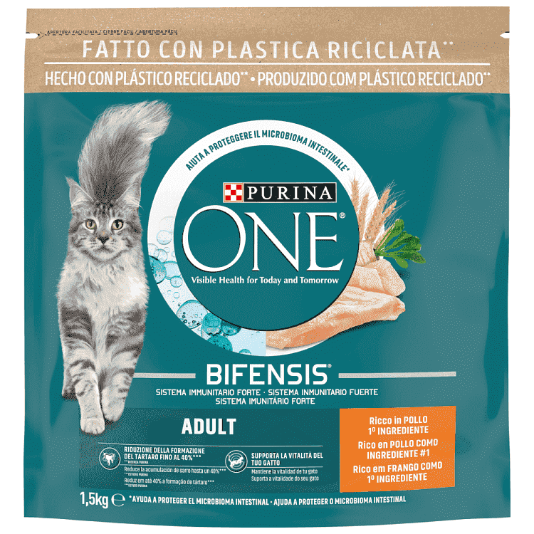 Purina One Adult Ξηρή Τροφή Γάτας Κοτόπουλο & Δημητριακά Ολικής Άλεσης 1,5gr