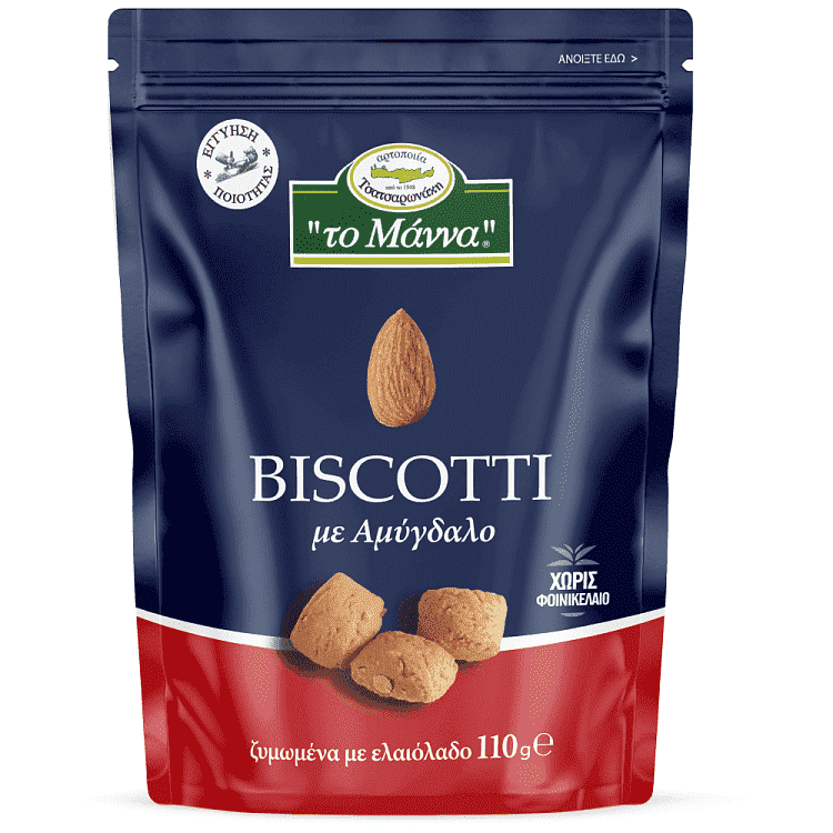 Το Μάννα Biscotti Με Αμύγδαλο 110gr