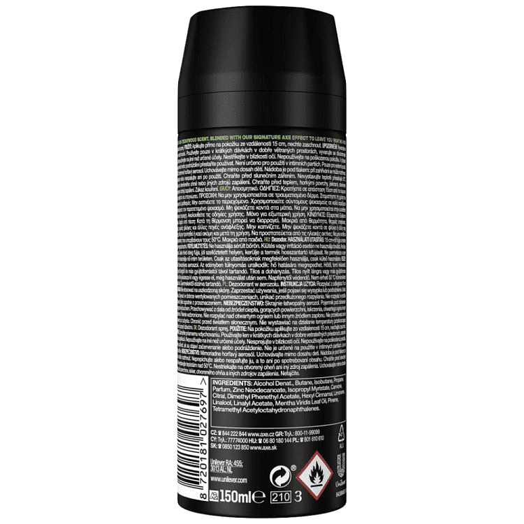 Axe Wild Mojito-Cedarwood Αποσμητικό Σώματος Spray 150ml