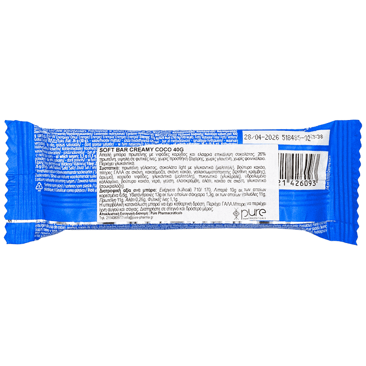 Pro Brands Μπάρα Πρωτεΐνης Creamy Coco 40gr