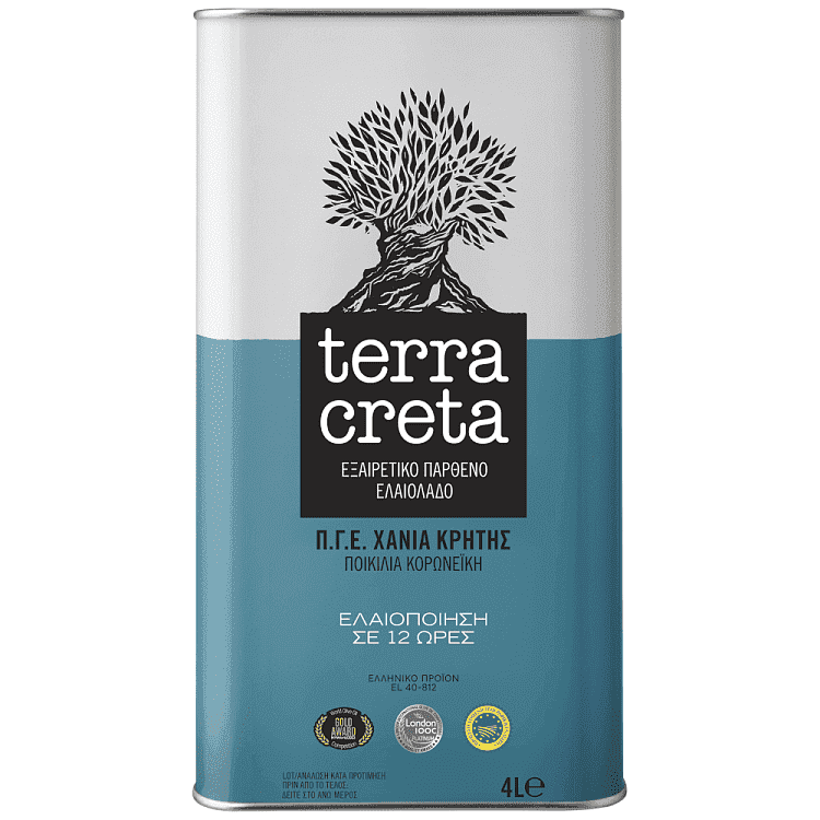 Terra Creta Εξαιρετικό Παρθένο Ελαιόλαδο Χανίων 4lt