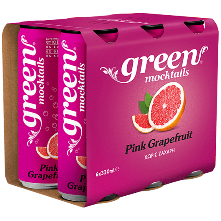 Green Mocktail Pink Grapefruit 330ml 6τεμ