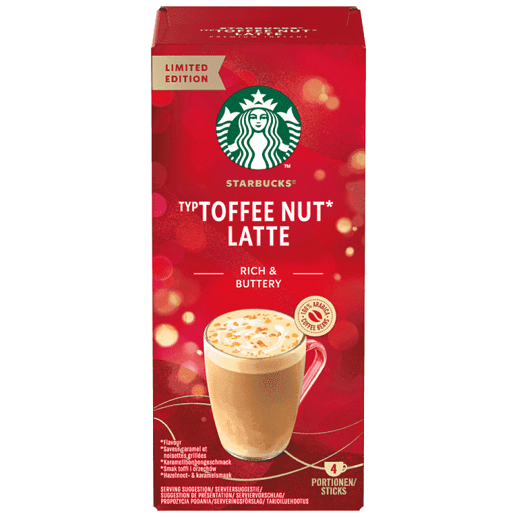 Starbucks Coffee Nut Latte Mix 4τεμ 92gr