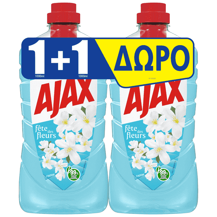 Ajax Fete Des Fleurs Υγρό Καθαρισμού 1lt 1+1Δώρο