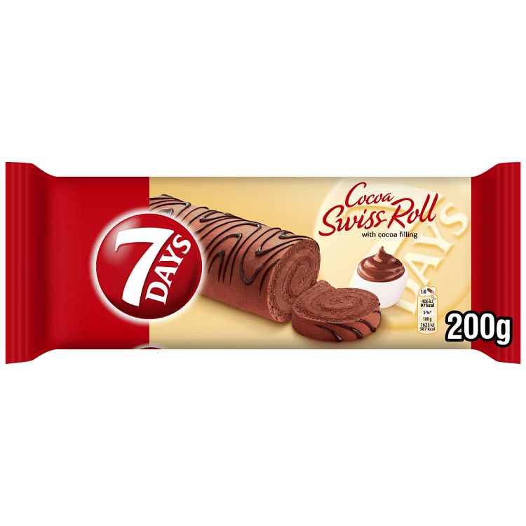 7 Days Swiss Rolls Kέικ Κακάο 200gr