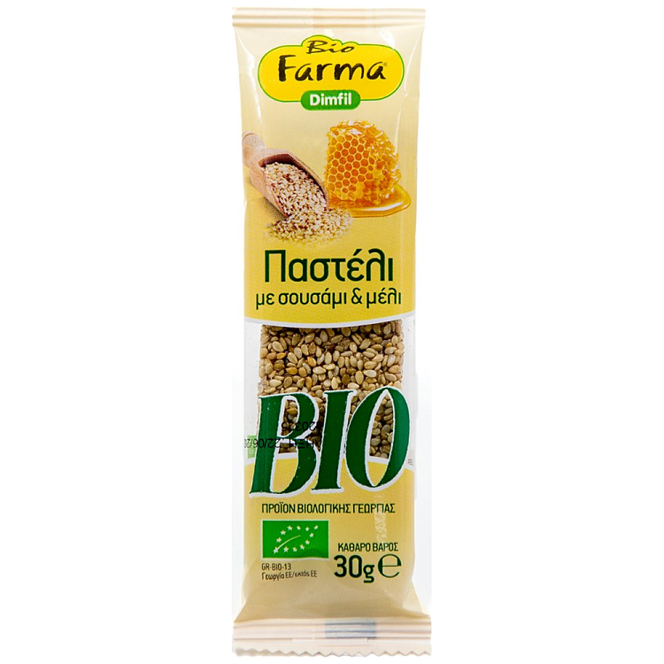 Biofarma Παστέλι Με Μέλι & Σουσάμι Bio 30gr