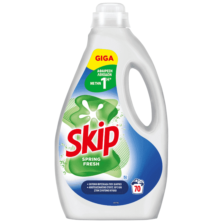 Skip Υγρό Απορρυπαντικό Ρούχων Spring Fresh 70μεζ. 3,5lt