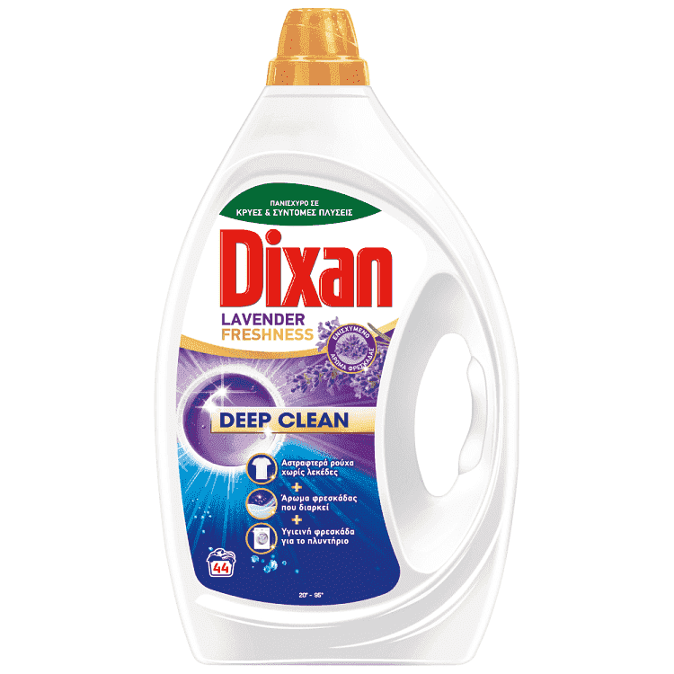Dixan Gel Απορρυπαντικό Πλυντηρίου Lavender Freshness 44μεζ 1,98lt