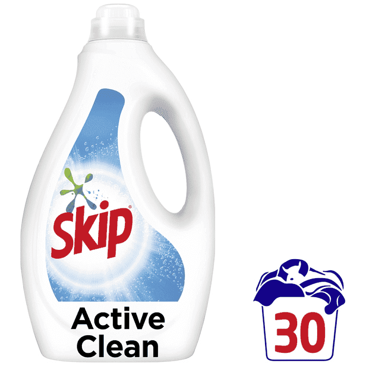 Skip Υγρό Απορρυπαντικό Πλυντηρίου Active Clean 30μεζ 1,5lt