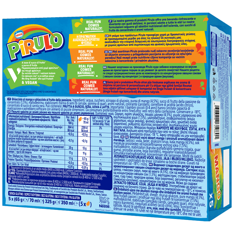 Pirulo Mango 5τεμ 325gr 350ml
