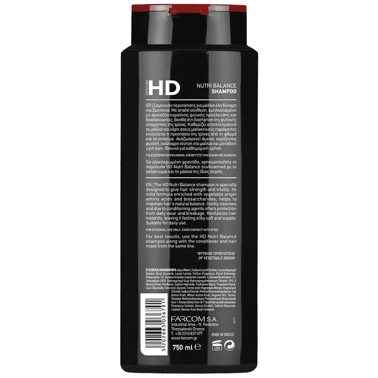 HD Σαμπουάν Nutri Balance 750ml