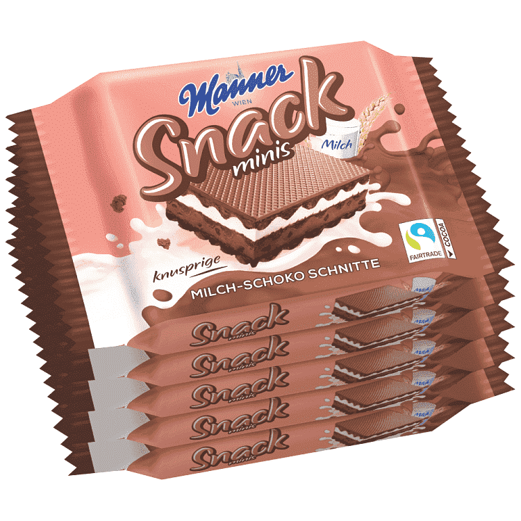 Manner Γκοφρέτα Minis Σοκολάτα Γάλακτος 5x25gr
