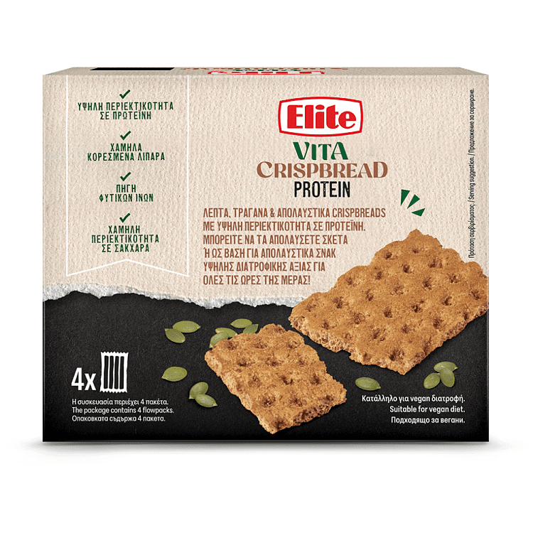 Elite Vita Crisbread Protein 254gr