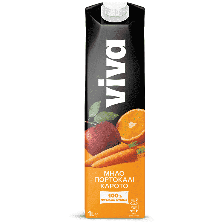 Viva Fresh Φυσικός Χυμός Μήλο-Πορτοκάλι-Καρότο 1lt