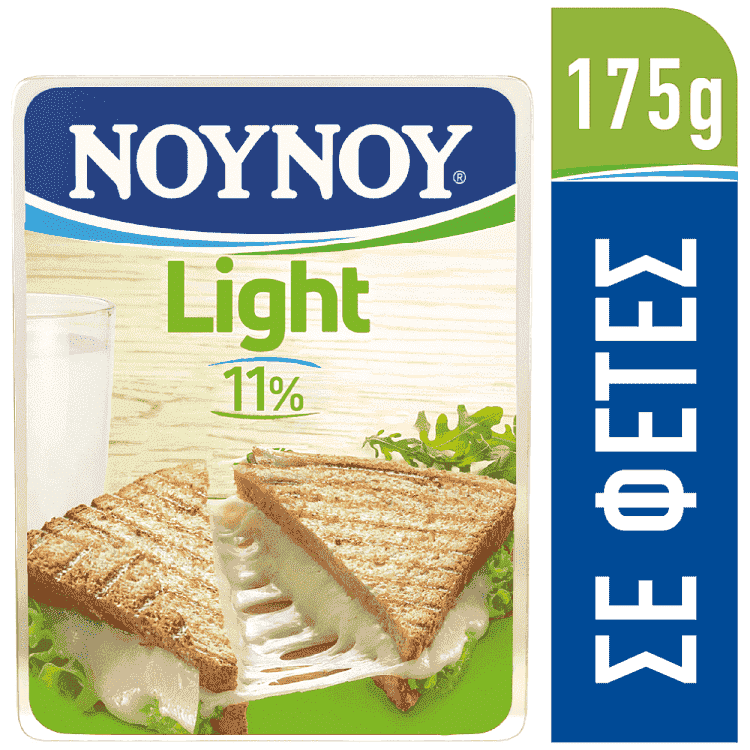 ΝΟΥΝΟΥ Τυρί Light 11% Λιπαρά Σε Φέτες 175gr