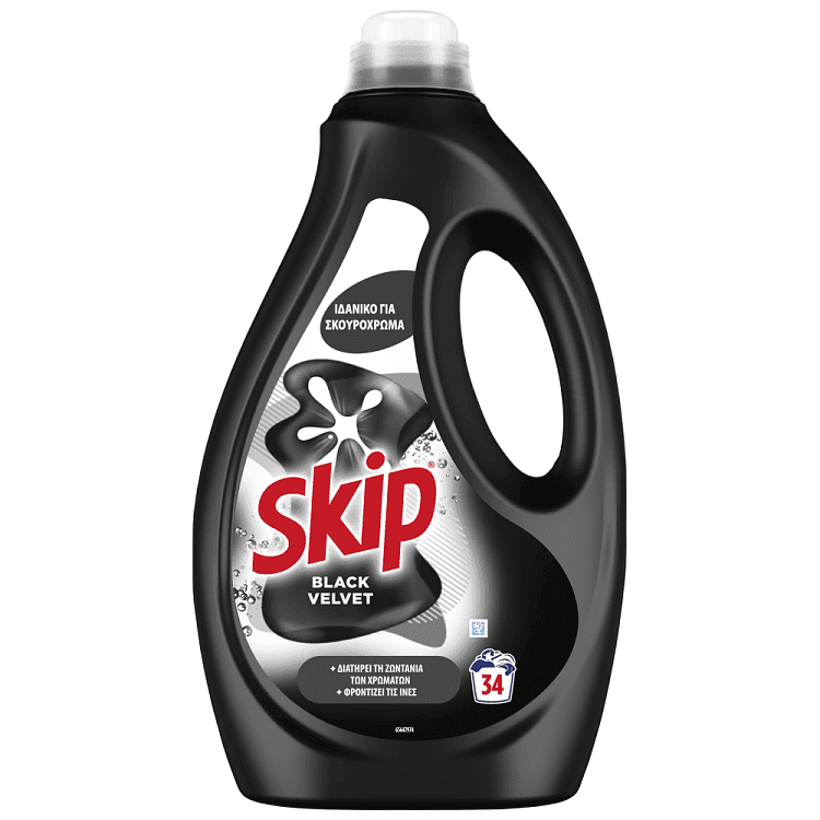 Skip Υγρό Απορρυπαντικό Πλυντηρίου Black Velvet 34μεζ 1,53lt
