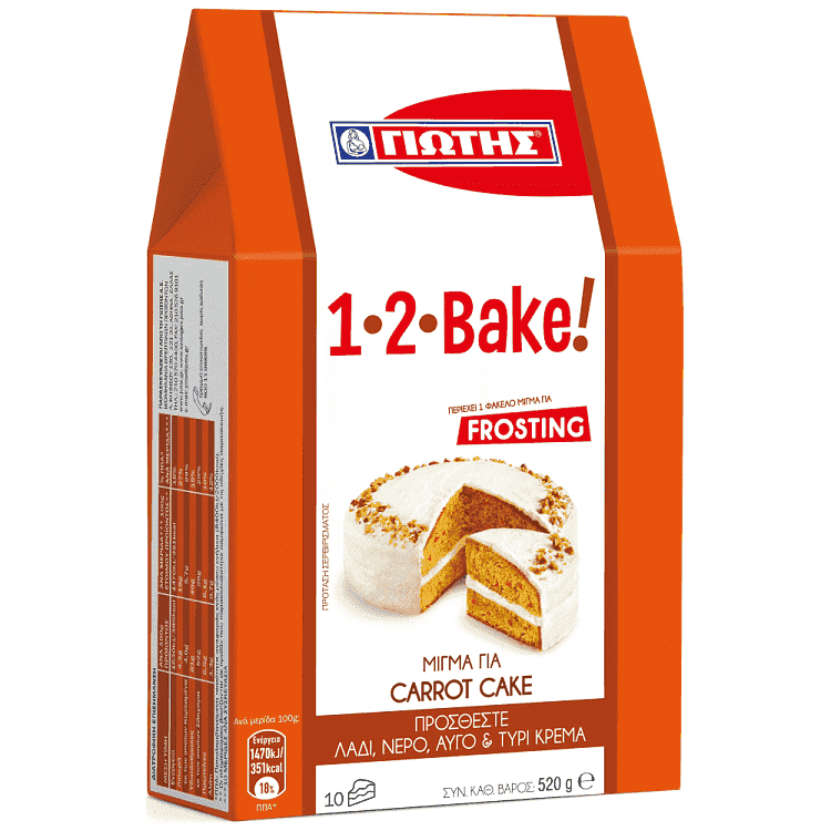 Γιώτης Bake 1-2 Μίγμα για Carrot Cake 520gr