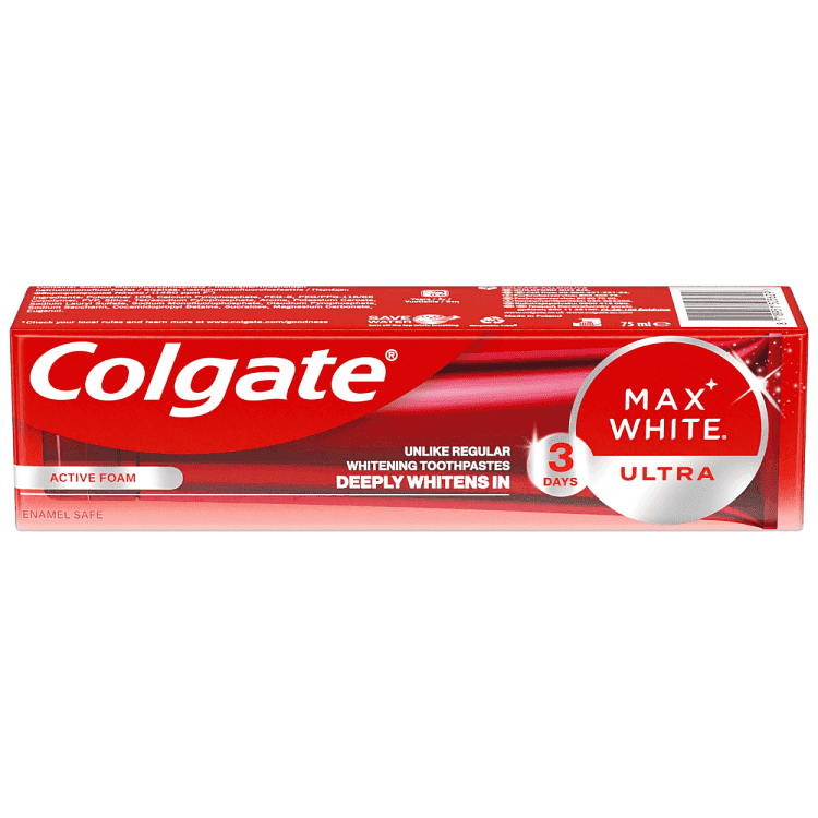 Colgate Οδοντόκρεμα Max White Ultra Action Foam 75ml