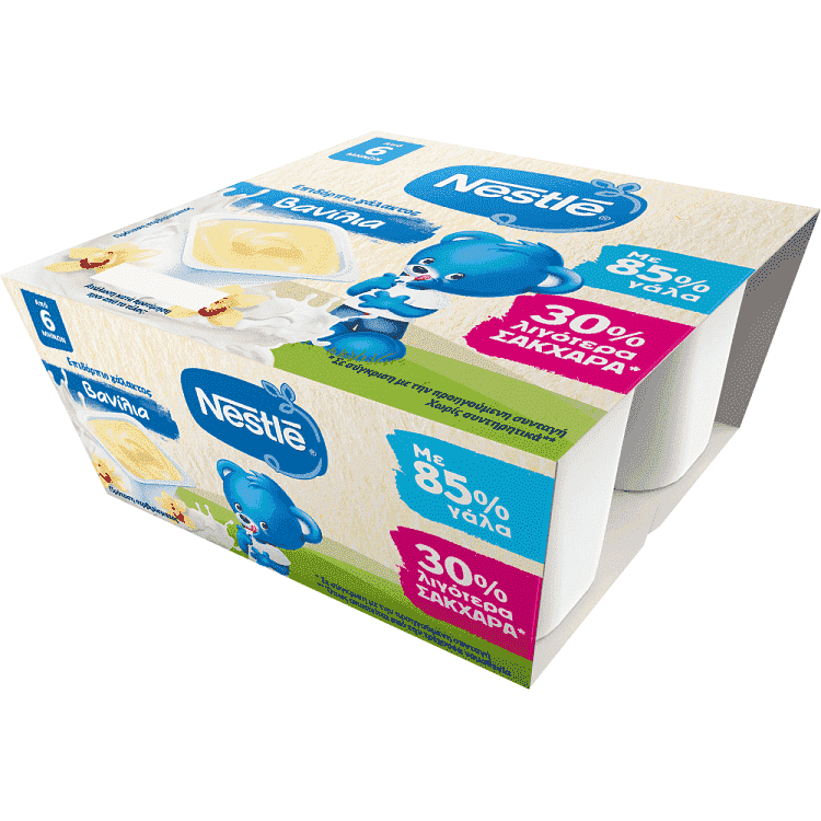 Nestle Επιδόρπια Γάλακτος Βανίλια 4x100gr