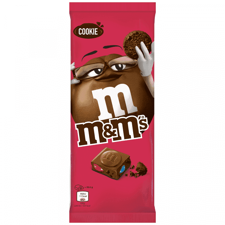 M&M's Σοκολάτα Γάλακτος Με Cookies 165gr