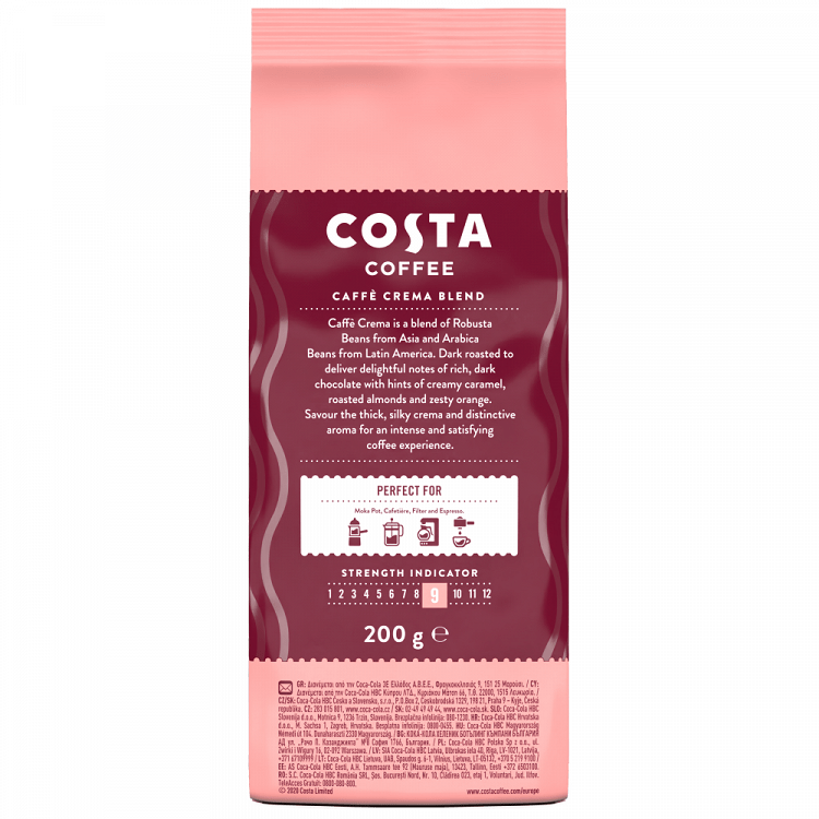 Costa Coffee Espresso Crema 200gr