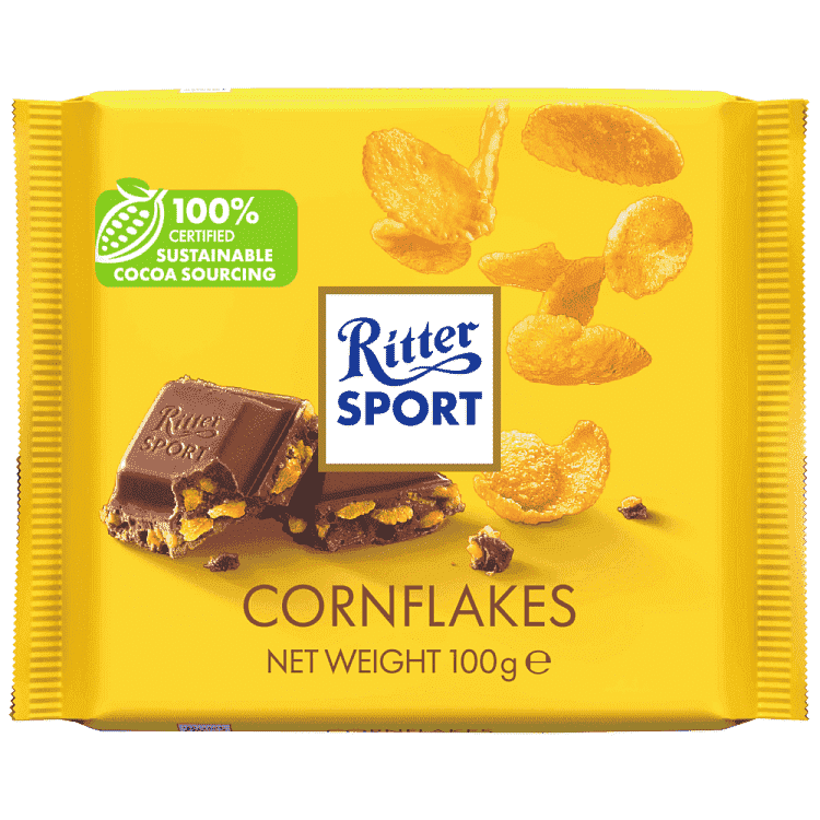 Ritter Sport Milk Chocolate Cornflakes 100gr