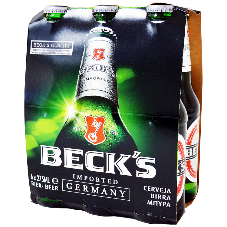 Beck's Μπύρα Φιάλη 6x275ml