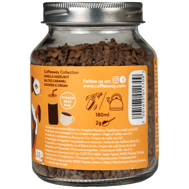 Coffeeway Καφές Στιγμιαίος Βανίλια & Φουντούκι 50gr