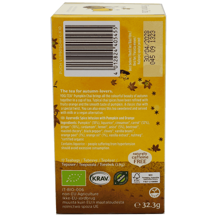 Yogi Τσάϊ Pumkin 32.2gr