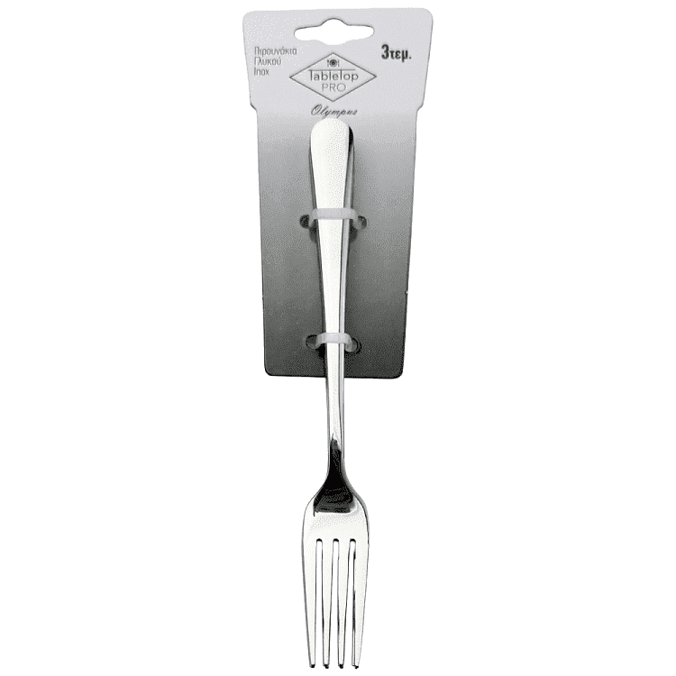 Tabletop Pro Olympus Πιρούνι Γλυκού Inox Σετ 3τεμ