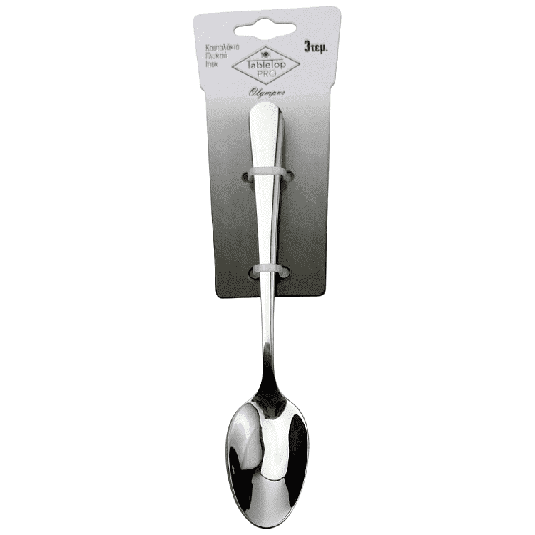 Tabletop Pro Olympus Κουτάλι Γλυκού Inox Σετ 3 Τεμ