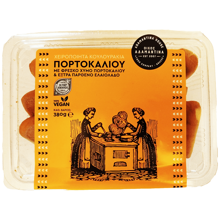 Αδαμαντίνα Κουλουράκια Πορτοκάλι 380gr