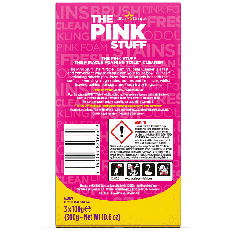 The Pink Stuff Αφρός Καθαρισμού Wc 100gr